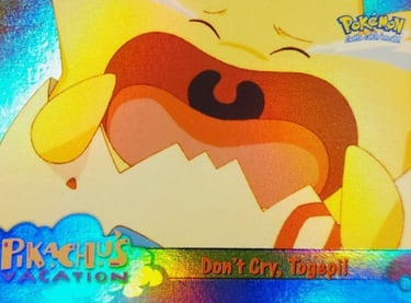 43 Don't Cry, Togepi! Topps Pokémon The First Movie rainbow foil