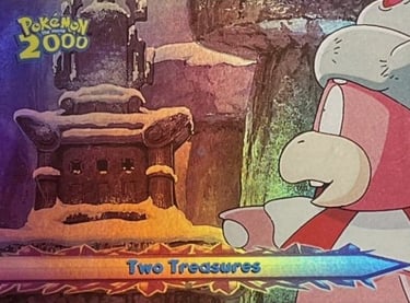 43 Two Treasures Topps Pokémon The Movie 2000 rainbow foil