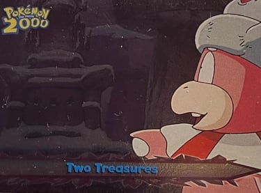 43 Two Treasures Topps Pokémon The Movie 2000 silver foil