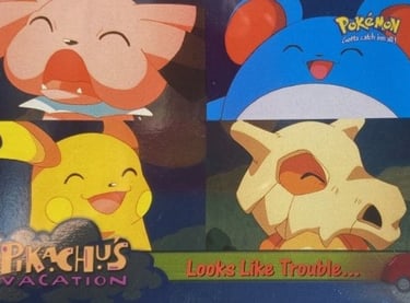 44 Looks Like Trouble... Topps Pokémon The First Movie silver foil