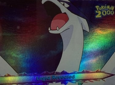 44 Lugia Revealed Topps Pokémon The Movie 2000 rainbow foil