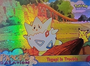 45 Togepi in Trouble Topps Pokémon The First Movie rainbow foil