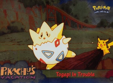45 Togepi in Trouble Topps Pokémon The First Movie silver foil