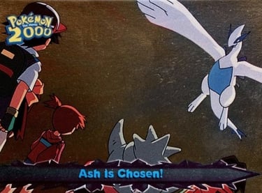 46 Ash is Chosen! Topps Pokémon The Movie 2000 silver foil
