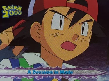 47 A Decision is Made Topps Pokémon The Movie 2000 silver foil