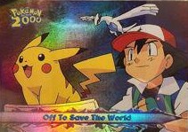 48 Off To Save The World Topps Pokémon The Movie 2000 rainbow foil