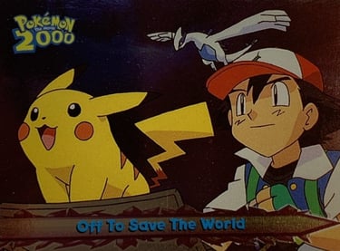 48 Off To Save The World Topps Pokémon The Movie 2000 silver foil