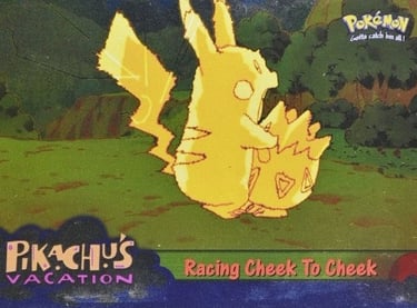 48 Racing Cheek To Cheek Topps Pokémon The First Movie silver foil