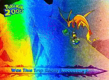 49 Was This Trip Really Necessary? Topps Pokémon The Movie 2000 rainbow foil