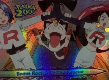 50 Team Rocket To The Rescue Topps Pokémon The Movie 2000 rainbow foil