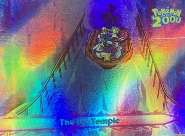 51 The ice Temple Topps Pokémon The Movie 2000 rainbow foil