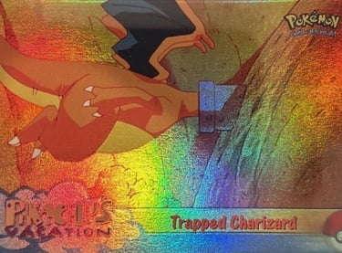 51 Trapped Charizard Topps Pokémon The First Movie rainbow foil