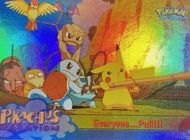 52 Everyone... Pull!!! Topps Pokémon The First Movie rainbow foil