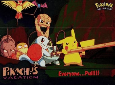 52 Everyone... Pull!!! Topps Pokémon The First Movie silver foil