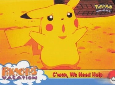 53 C'mon, We Need Help Topps Pokémon The First Movie