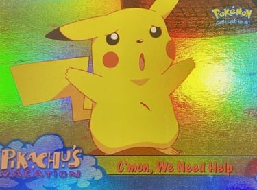 53 C'mon, We Need Help Topps Pokémon The First Movie rainbow foil