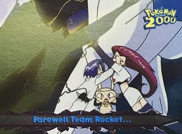 55 Farewell Team Rocket... Topps Pokémon The Movie 2000 silevr foil