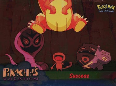 55 Sucess Topps Pokémon The First Movie silver foil