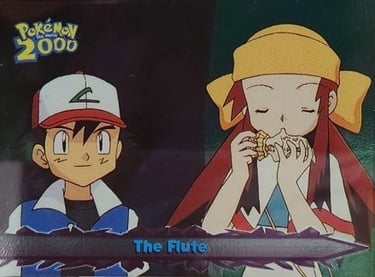 61 The Flute Topps Pokémon The Movie 2000 silver foil