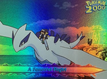 65 A Fanciful Fligth Topps Pokémon The Movie 2000 rainbow foil