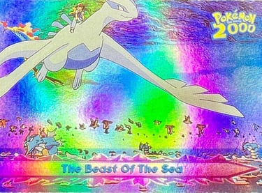 66 The Beast Of The Sea Topps Pokémon The Movie 2000 rainbow foil