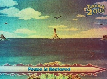 67 Peace Is Restored Topps Pokémon The Movie 2000 rainbow foil