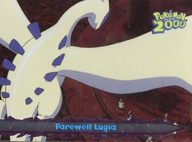 68 Farewell Lugia Topps Pokémon The Movie 2000 silver foil