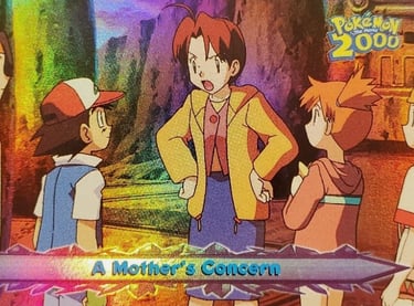 69 A Mother's Concern Topps Pokémon The Movie 2000 rainbow foil