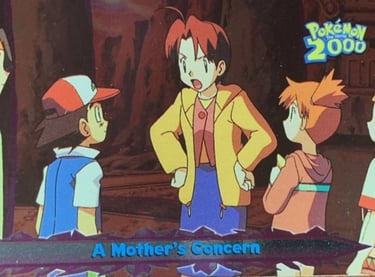 69 A Mother's Concern Topps Pokémon The Movie 2000 silver foil