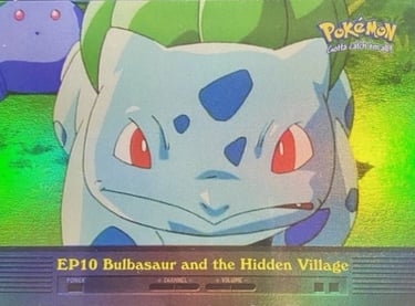 EP10 Bulbasaur and the Hidden Village Topps Pokémon series 2 US rainbow foil