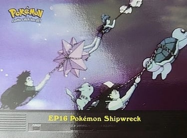 EP16 Pokémon Shipwreck Topps Pokémon series 2 US silver foil
