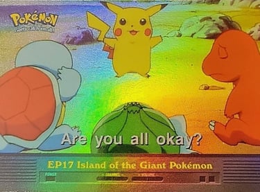 EP17 Island of the Giant Pokémon Topps Pokémon series 2 US rainbow foil