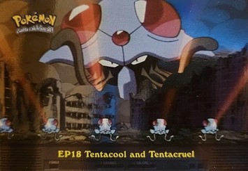 EP18 Tentacool and Tentacruel Topps Pokémon series 2 US foil