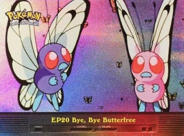 EP20 Bye, Bye, Butterfree Topps Pokémon series 2 US rainbow foil