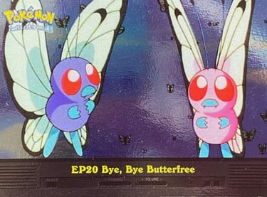 EP20 Bye, Bye, Butterfree Topps Pokémon series 2 US silver foil