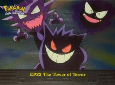 EP22 The Tower of Terror Topps Pokémon series 2 US silver foil