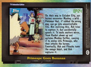 EP24 Preimeape Goes Bananas Topps Pokémon series 2 US back