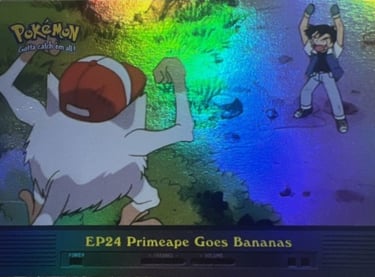 EP24 Preimeape Goes Bananas Topps Pokémon series 2 US rainbow foil