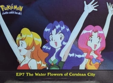 EP7 The Water Flowers of Cerulean City Topps Pokémon series 2 US silver foil