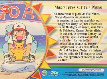 OR10 Manoeuvres sur l'île Navel topps série 2