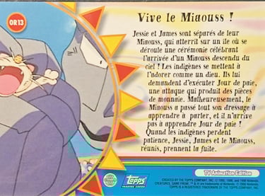 OR13 Vive le Miaouss ! topps série 2