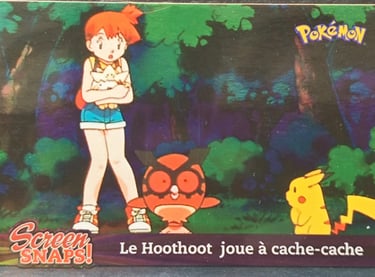 Snaps10 Le hoothoot joue à chache-cache topps série 3 foil Jotho