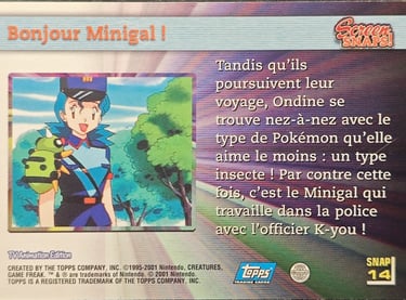 Snaps14 Bonjour Minigal ! topps série 3 Johto