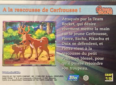 Snaps19 A la rescousse de Cerfrousse topps série 3 Jotho