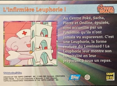 Snaps25 L'infirmière Leuphorie ! topps série 3 Jotho