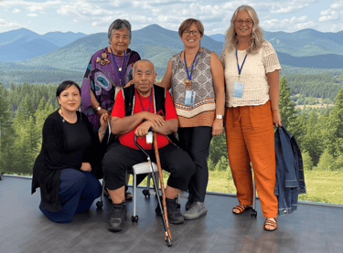 Indigenous land-based field school gathering