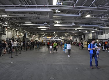 The USS Midway, a retired aircraft carrier, San Diego, California