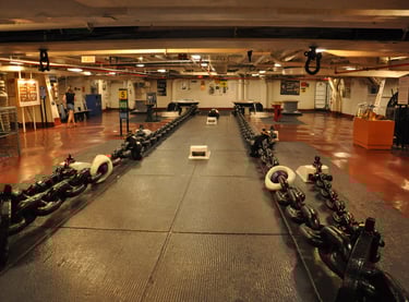 The USS Midway, a retired aircraft carrier, San Diego, California