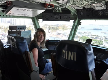 The USS Midway, a retired aircraft carrier, San Diego, California