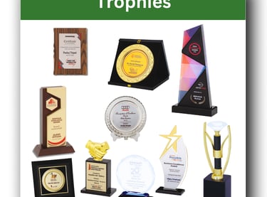 Trophies(metal, acrylic, plastic & wooden) 